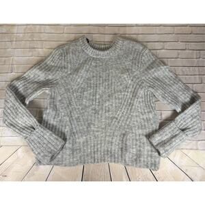 H&M Women's Size M‎ Gray Sweater Wool Blend ALPACA Bangladesh